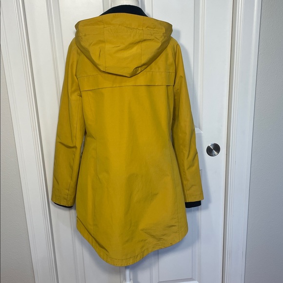 Pendleton Rain Jacket Medium Mustard Yellow Waterproof Hidden Hood Zip Up - Picture 8 of 16